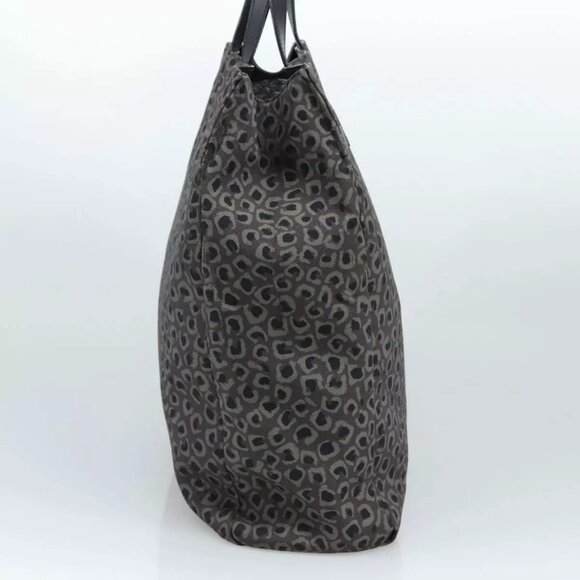 GUCCI Tote Bag Canvas Black Authentic - Picture 5 of 16